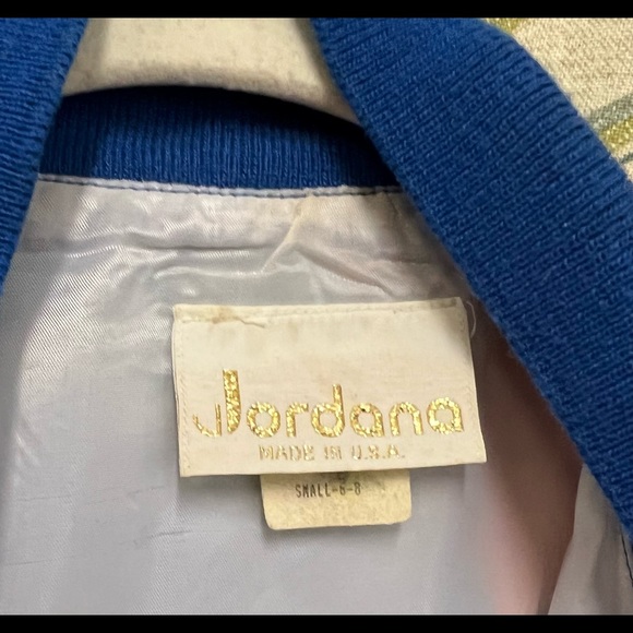 Vintage 1980s Jordana Marilyn Monroe James Dean bomber jacket small 6 8 - Picture 3 of 3